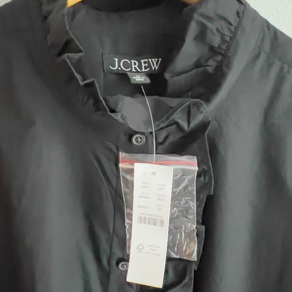 J. Crew Black Ruffle Dress - Picture 3 of 8